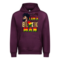 Mauve Wine i am a black man Urban Hoodie - CowGirlArtShop