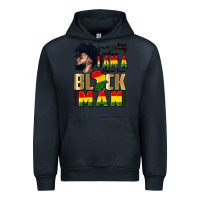 Navy i am a black man Urban Hoodie - CowGirlArtShop