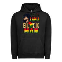 Pigment Black i am a black man Urban Hoodie - CowGirlArtShop