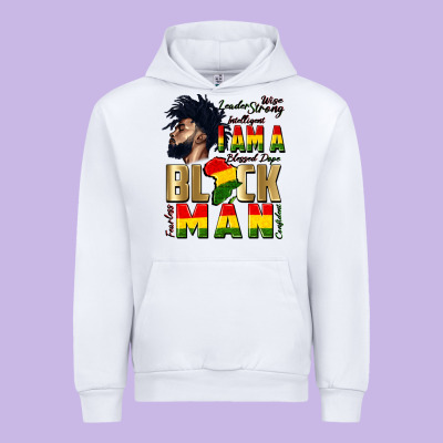 I Am A Black Man Urban Hoodie Designed By Cowgirlartshop