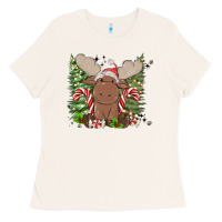 Bone christmas reindeer Ladies Tee - MaliasSmallBusiness
