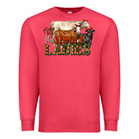 Cardinal all the jingle ladies christmas cows Premium Sweatshirt - LillyAllenDesigns