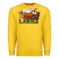 Lemon all the jingle ladies christmas cows Premium Sweatshirt - LillyAllenDesigns
