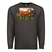 Smoke all the jingle ladies christmas cows Premium Sweatshirt - LillyAllenDesigns