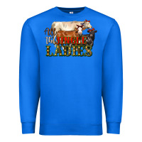True Royal all the jingle ladies christmas cows Premium Sweatshirt - LillyAllenDesigns