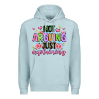 Blue Mist not arguing just explaining Premium Hoodie - JahusDesignShop
