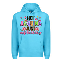 Ocean Blue not arguing just explaining Premium Hoodie - JahusDesignShop