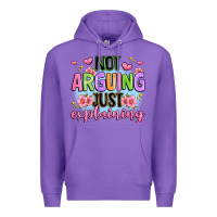 Purple not arguing just explaining Premium Hoodie - JahusDesignShop