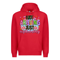 Red not arguing just explaining Premium Hoodie - JahusDesignShop