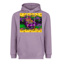 Lavender mardi gras lips Heavyweight Hoodie - LillyAllenDesigns