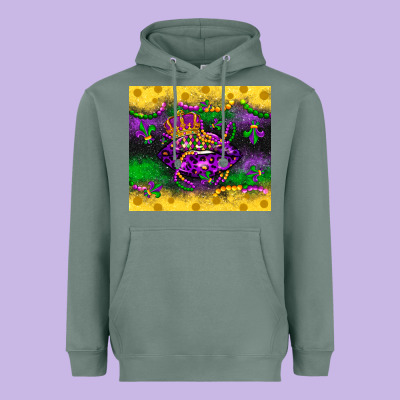 Mardi Gras Lips Heavyweight Hoodie Designed By Lillyallendesigns