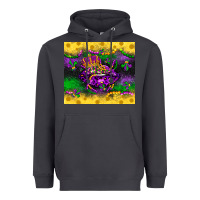 Smoke mardi gras lips Heavyweight Hoodie - LillyAllenDesigns