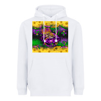 White mardi gras lips Heavyweight Hoodie - LillyAllenDesigns
