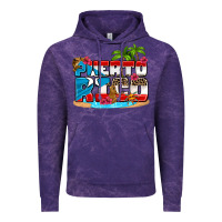 Cloud Purple puerto rico and flowers with frog Vintage Hoodie - AdoDesignShop