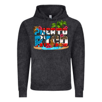 Vintage Arctic puerto rico and flowers with frog Vintage Hoodie - AdoDesignShop