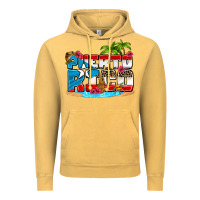 Vintage Mustard puerto rico and flowers with frog Vintage Hoodie - AdoDesignShop