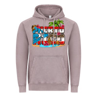 Vintage Zinc puerto rico and flowers with frog Vintage Hoodie - AdoDesignShop