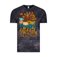 Cloud Black thankful grateful blessed turkey Vintage Tee - Artiststas