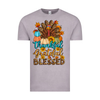 Vintage Zinc thankful grateful blessed turkey Vintage Tee - Artiststas