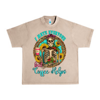 French Oak i hate everyone but coffee helps western skeleton coffee sunflowers Urban Heavy Tee - Artiststas