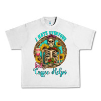 Lunar Rock i hate everyone but coffee helps western skeleton coffee sunflowers Urban Heavy Tee - Artiststas