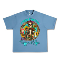 Pebble Blue i hate everyone but coffee helps western skeleton coffee sunflowers Urban Heavy Tee - Artiststas