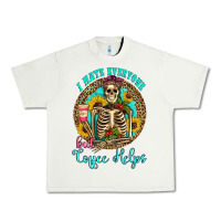 Pistachio i hate everyone but coffee helps western skeleton coffee sunflowers Urban Heavy Tee - Artiststas