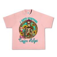 Salmon i hate everyone but coffee helps western skeleton coffee sunflowers Urban Heavy Tee - Artiststas