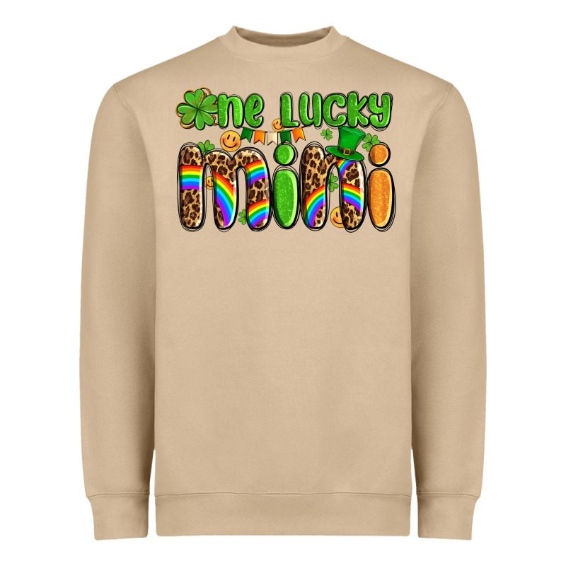 St Patricks One Lucky Mini Heavyweight Sweatshirt by AdoDesignShop | Teevron