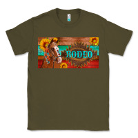 Army Green aztec horse cactus and sunflowers license plate template Classic Tee - Artiststas