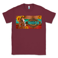 Burgundy aztec horse cactus and sunflowers license plate template Classic Tee - Artiststas