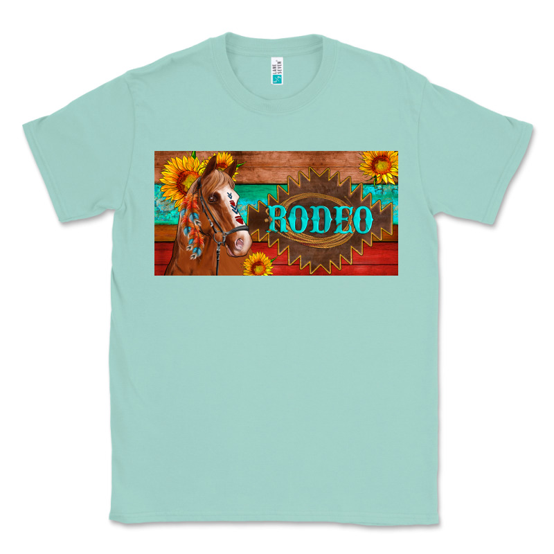Aztec Horse Cactus And Sunflowers License Plate Template Classic Tee by Artiststas | Teevron