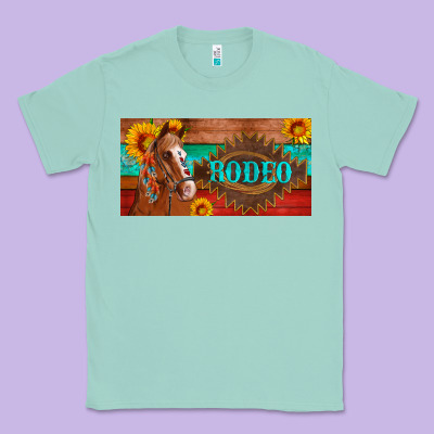 Aztec Horse Cactus And Sunflowers License Plate Template Classic Tee Designed By Artiststas