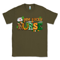 Army Green one lucky nurse Classic Tee - AdoDesignShop