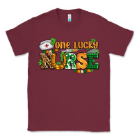 Burgundy one lucky nurse Classic Tee - AdoDesignShop