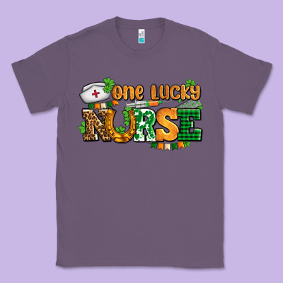 One Lucky Nurse Classic Tee Designed By Adodesignshop