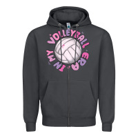 In My Volleyball Era Zipper Hoodie | Teevron
