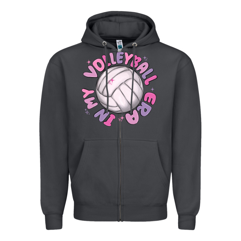 In My Volleyball Era Zipper Hoodie by MaliasSmallBusiness | Teevron