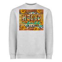 Heather Grey western hello fall tumbler Heavyweight Sweatshirt - Artiststas