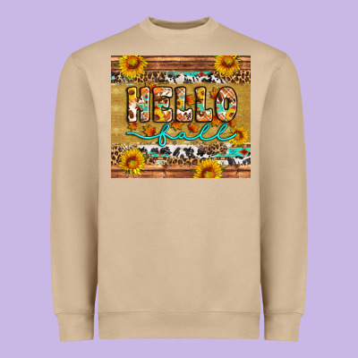 Western Hello Fall Tumbler Heavyweight Sweatshirt Designed By Artiststas