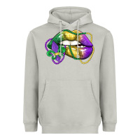Moon Dust mardi gras lips Heavyweight Hoodie - LillyAllenDesigns