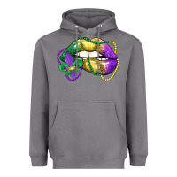 Storm mardi gras lips Heavyweight Hoodie - LillyAllenDesigns