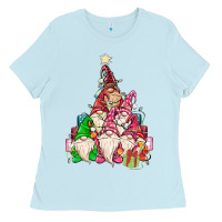 Baby Blue christmas tree Ladies Tee - MaliasSmallBusiness