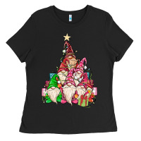 Black christmas tree Ladies Tee - MaliasSmallBusiness