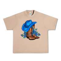 Burro valentines day blue boots cowgirl hat and roses Urban Heavy Tee - AdoDesignShop