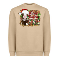 Mushroom merry christmas y'all cow Heavyweight Sweatshirt - Artiststas