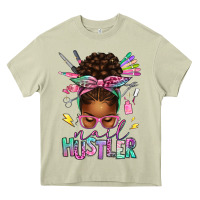 Mossy nail hustler afro messy bun Heavy Core Tee - texasbilliewilder