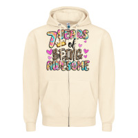 Sandshell 7 years of being awesome Zipper Hoodie - MaliasSmallBusiness