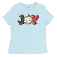 Baby Blue joy to the world Ladies Tee - MaliasSmallBusiness