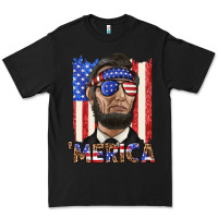 Black merica with lincoln Premium Tee - texasbilliewilder